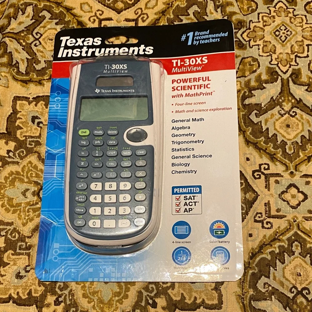 Texas Instruments TI-30XS MultiView Blue and Gray Calculator
